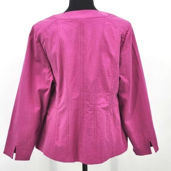 Chico's Alicia Pink Jacket Blazer Women's Size 2P Petite - Picture 5 of 11